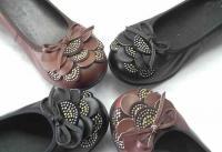 女鞋真皮花片坡跟鞋（黑色、咖啡色）批发，尽在世界工厂网中国产品信息库